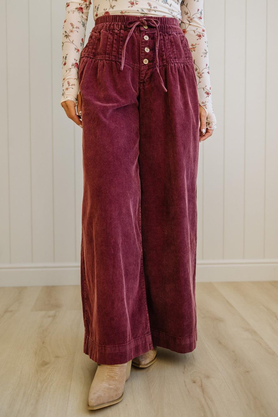 Betty Buttoned Corduroy Pants