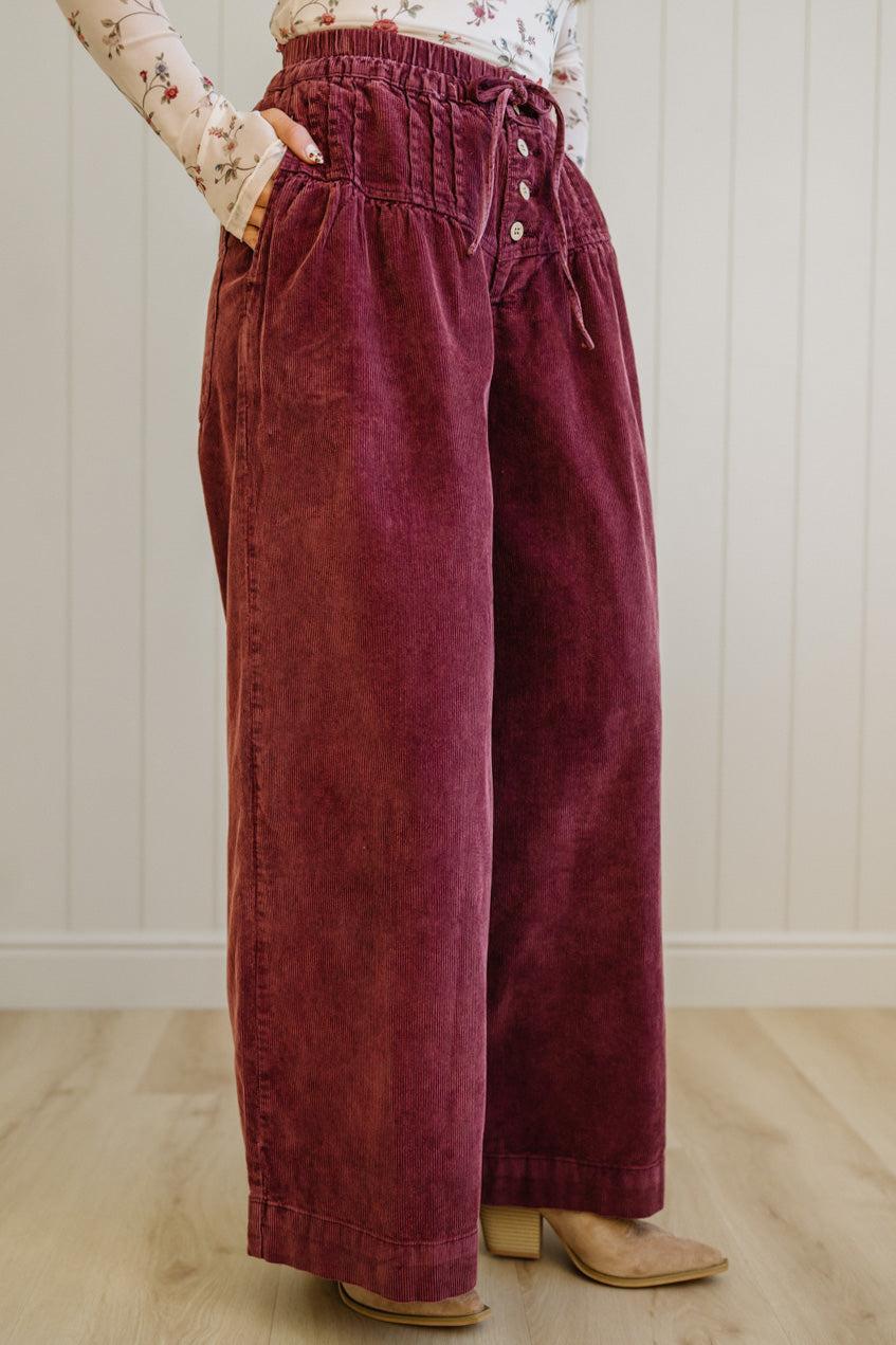Betty Buttoned Corduroy Pants