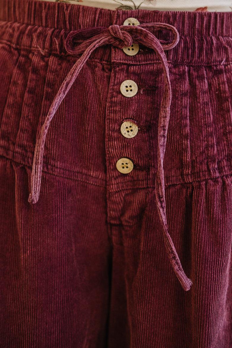 Betty Buttoned Corduroy Pants