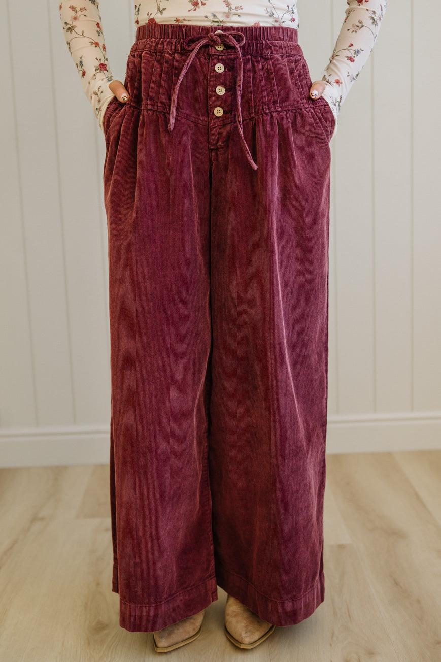 Betty Buttoned Corduroy Pants
