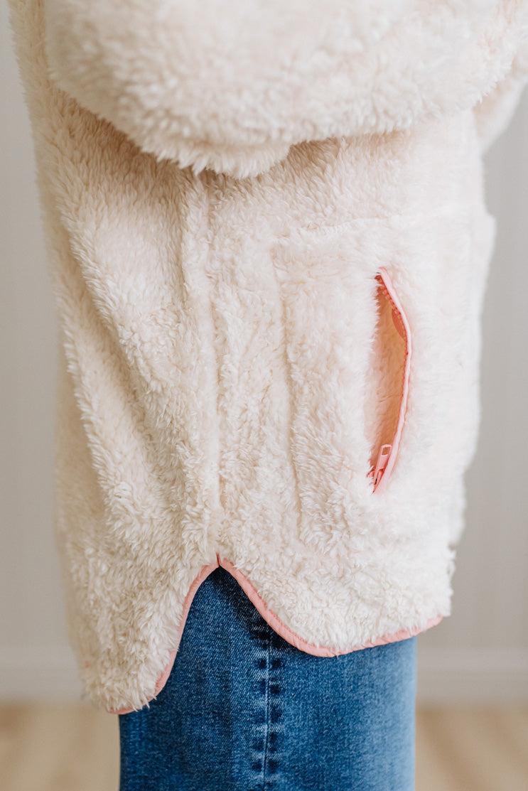 Blocked Sherpa Pullover