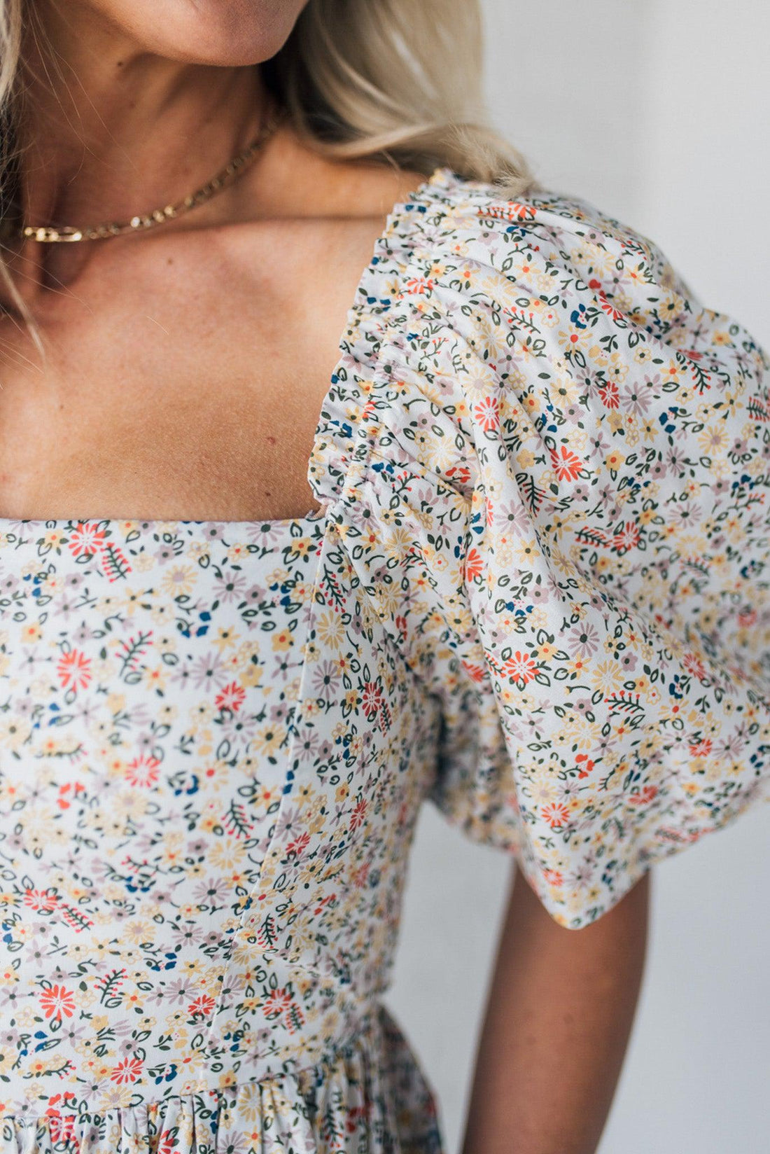 Blooming Bow Detail Mini Dress