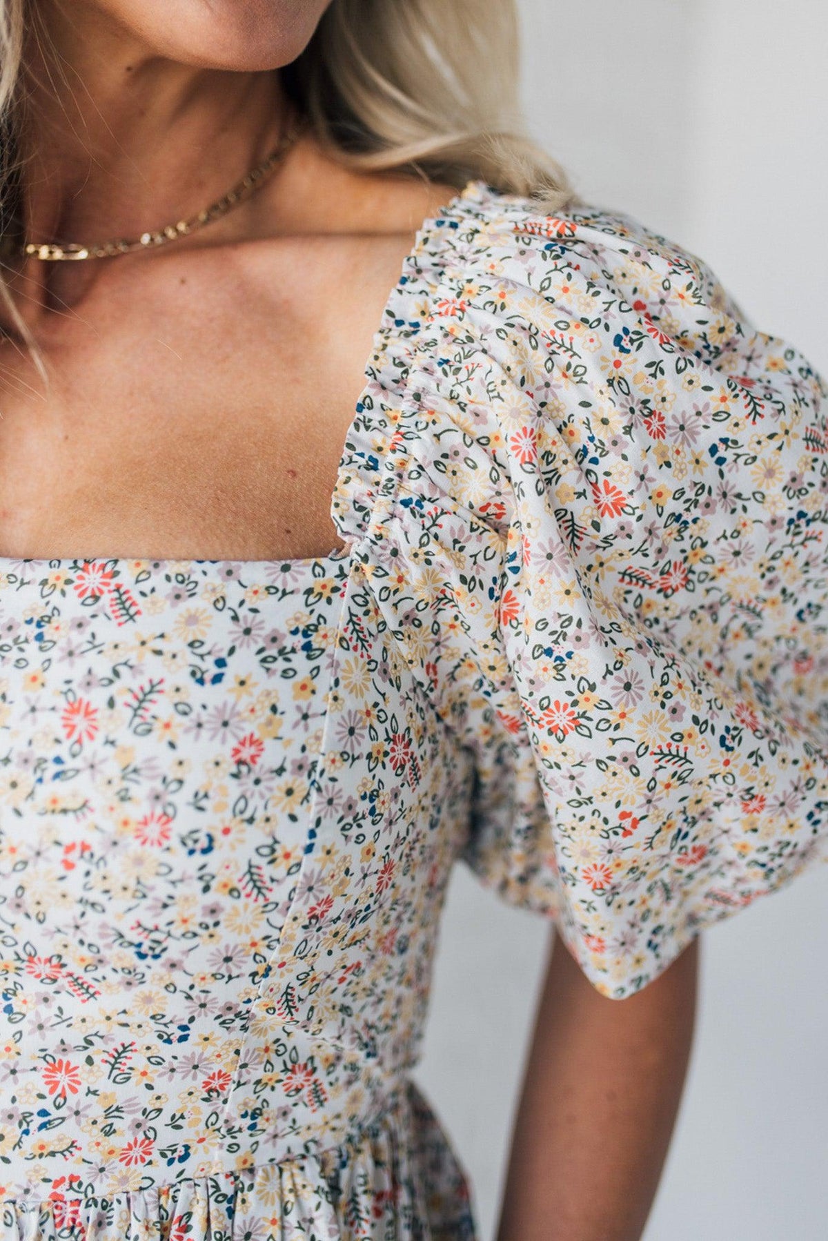 Blooming Bow Detail Mini Dress