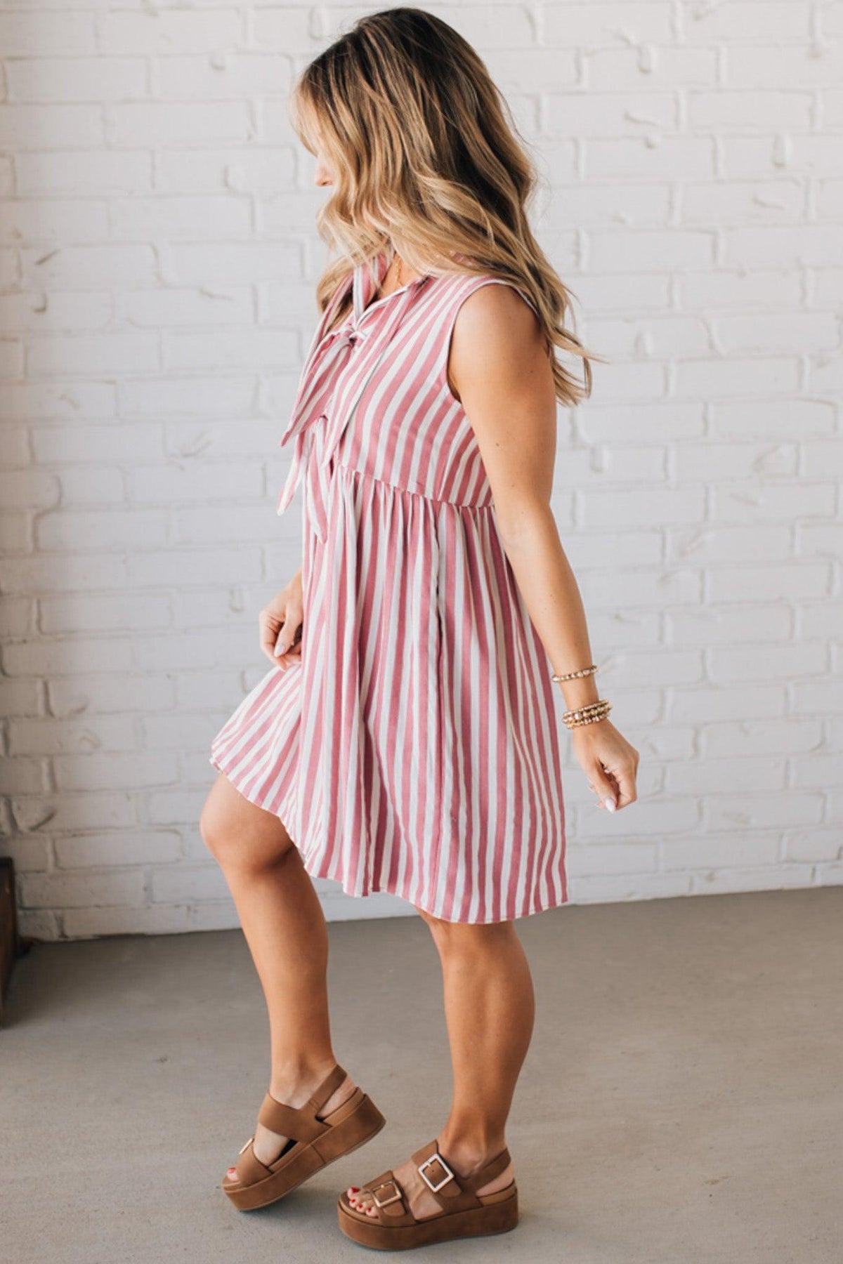 Bradie Bow Detail Mini Dress