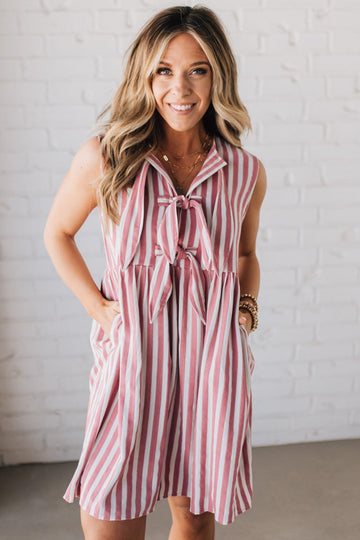 Bradie Bow Detail Mini Dress