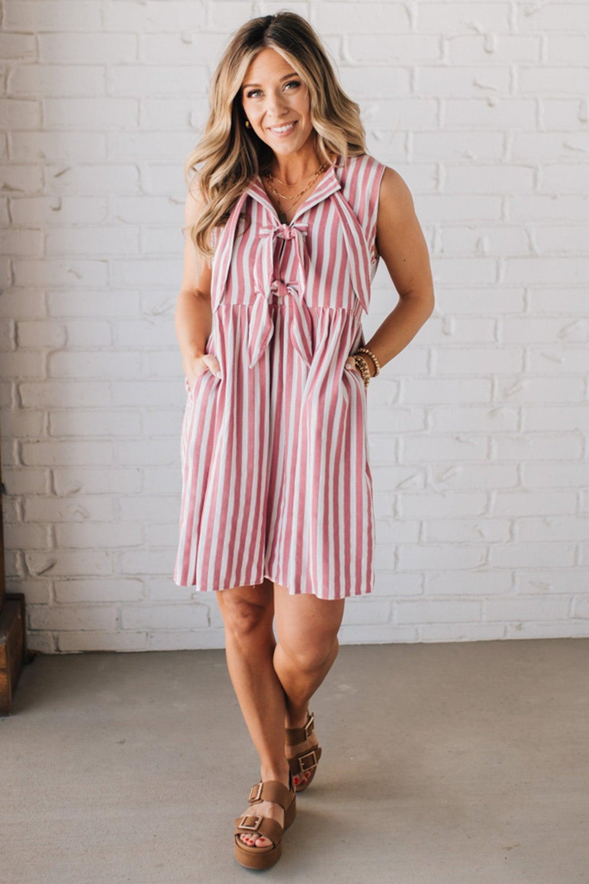 Bradie Bow Detail Mini Dress