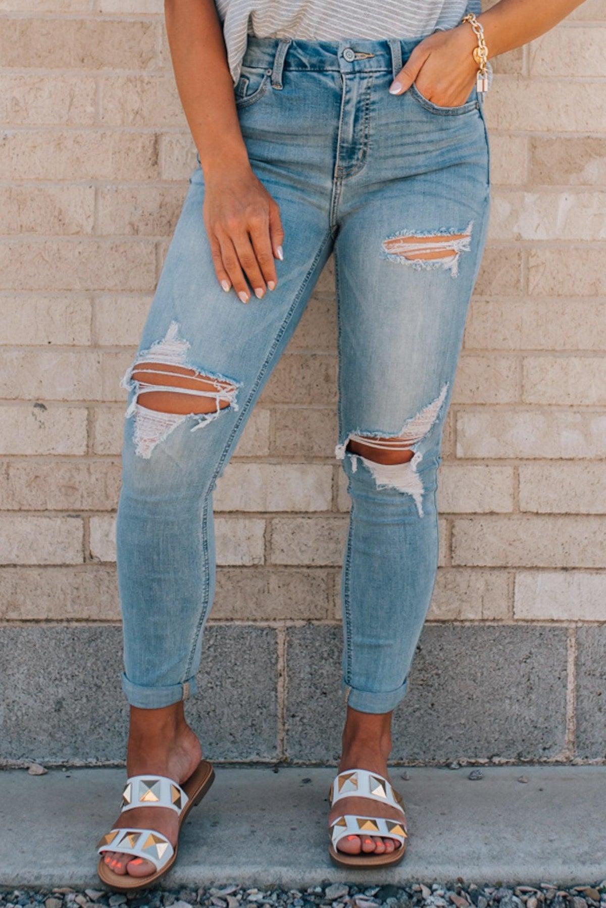 Bri High Rise Skinny Jeans - EUNINA