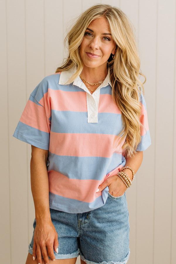 Brielle Contrast Polo