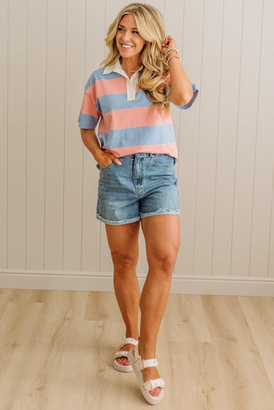 Brielle Contrast Polo