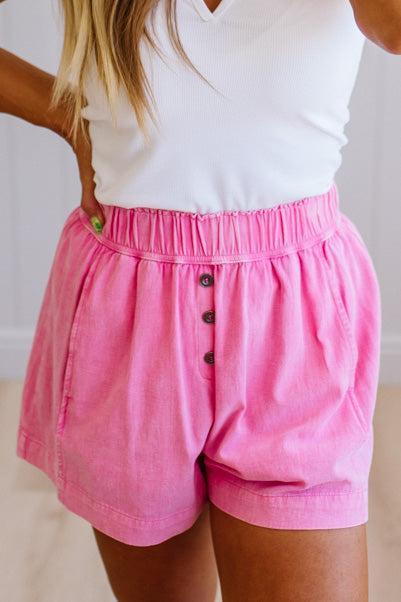 Button Down Boxer Shorts