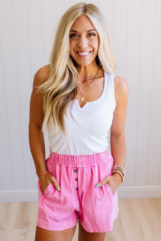 Button Down Boxer Shorts