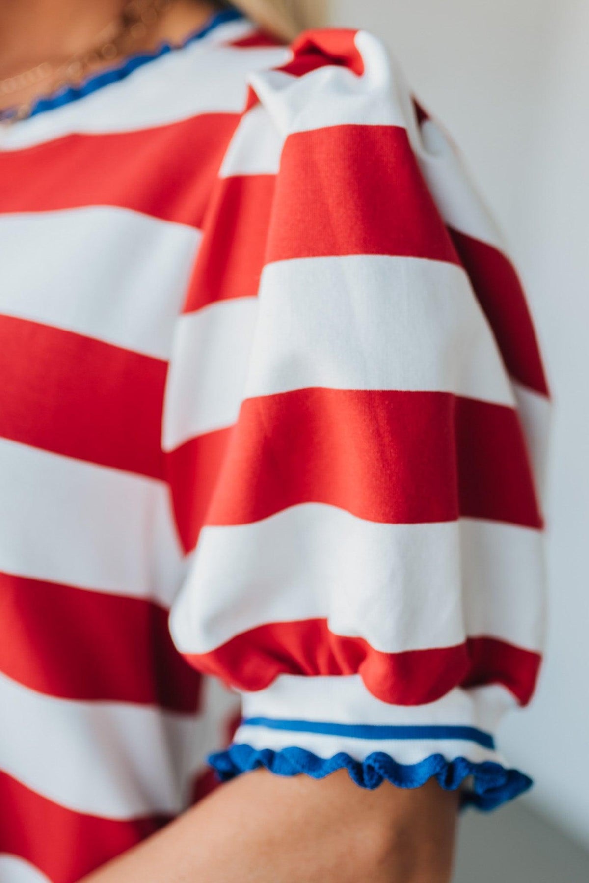 Canary Red Stripe Shift Dress
