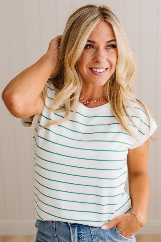 Caroline Striped Lightweight Sweater