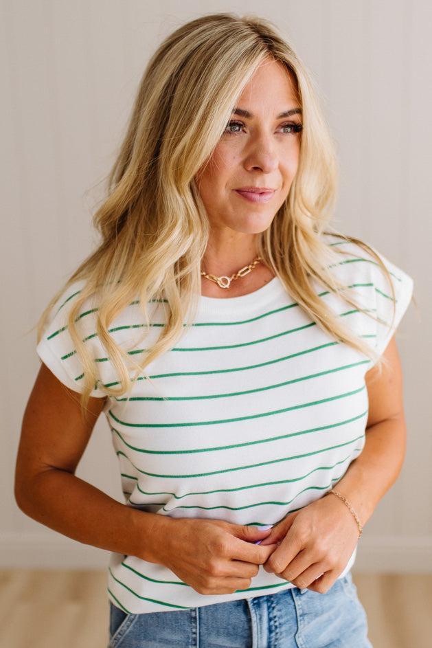 Caroline Striped Lightweight Sweater
