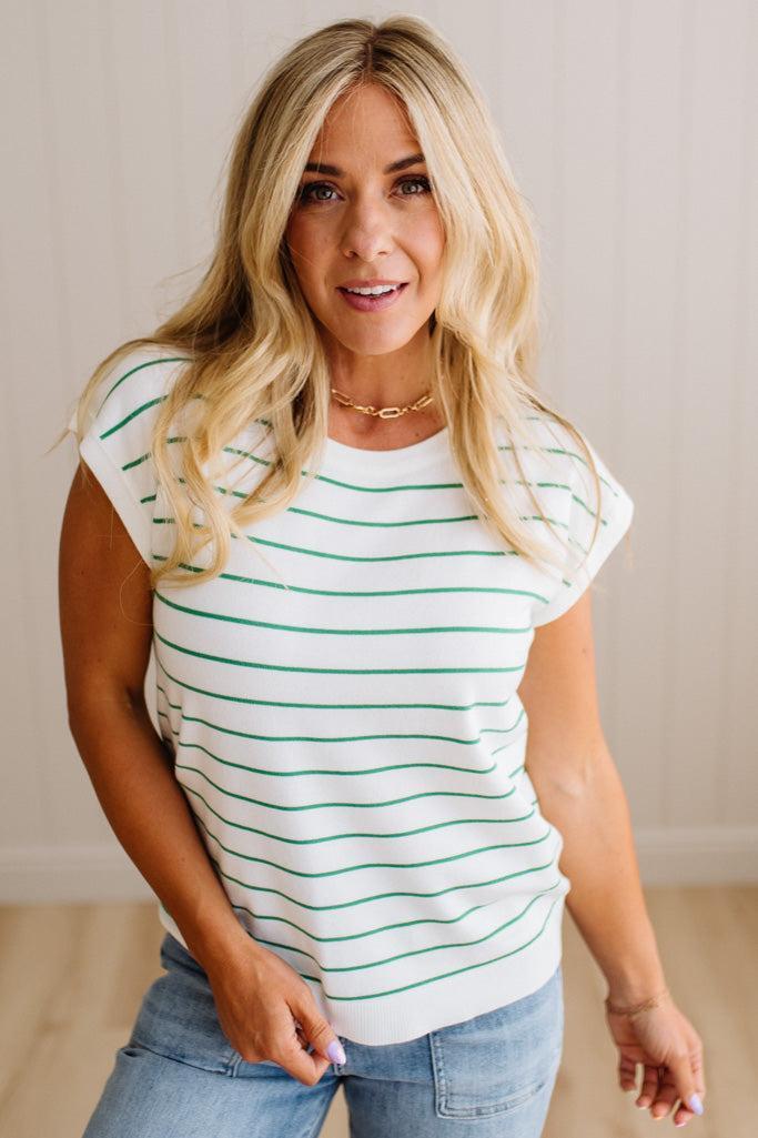 Caroline Striped Lightweight Sweater