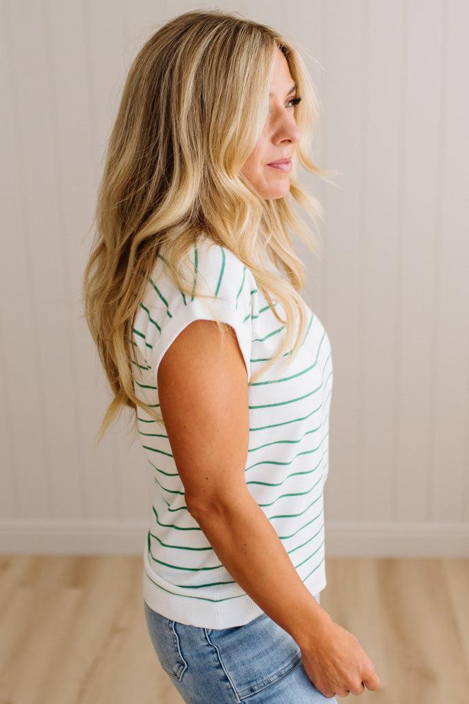 Caroline Striped Lightweight Sweater