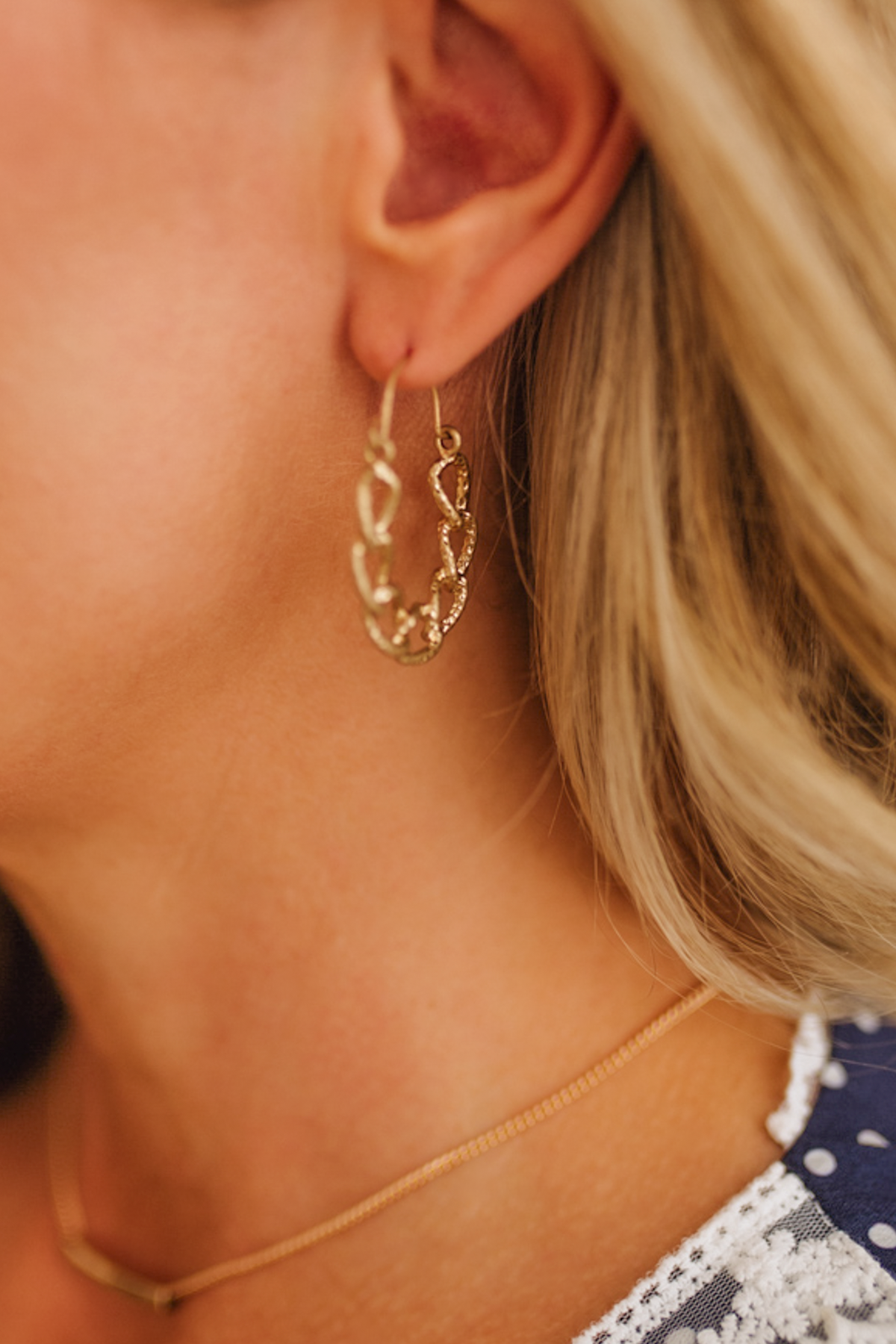 Chainlink Hoop Earrings