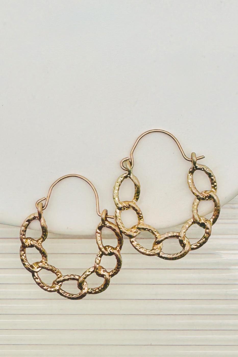 Chainlink Hoop Earrings