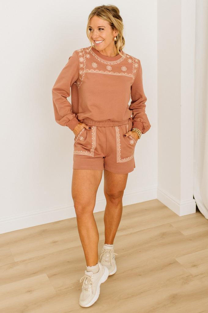 Chloie Embroidered Short Set