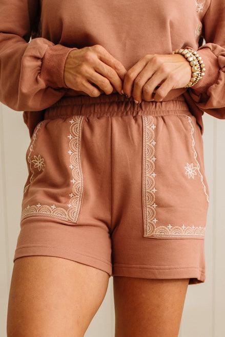 Chloie Embroidered Short Set