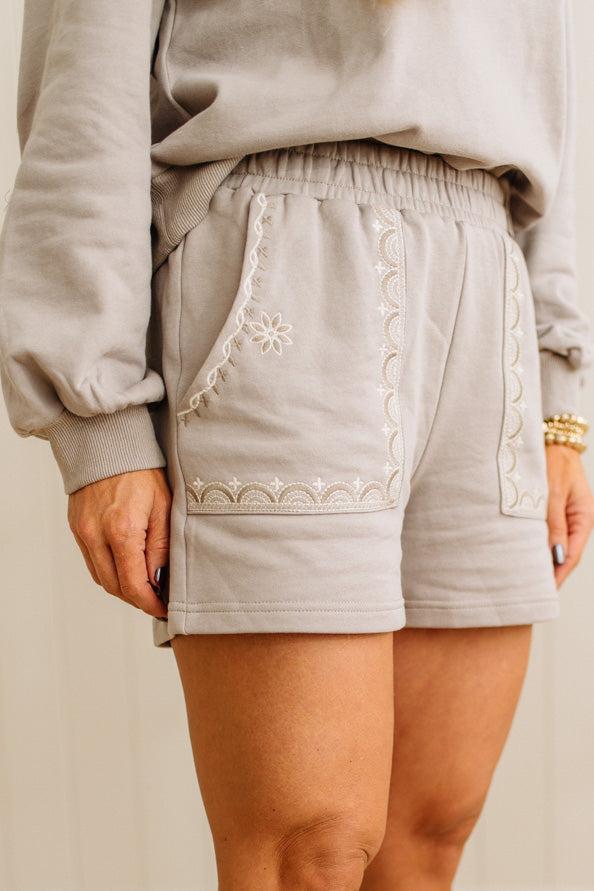 Chloie Embroidered Short Set