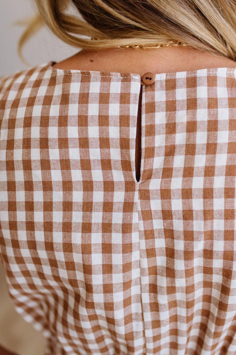 Clara Gingham Midi Dress
