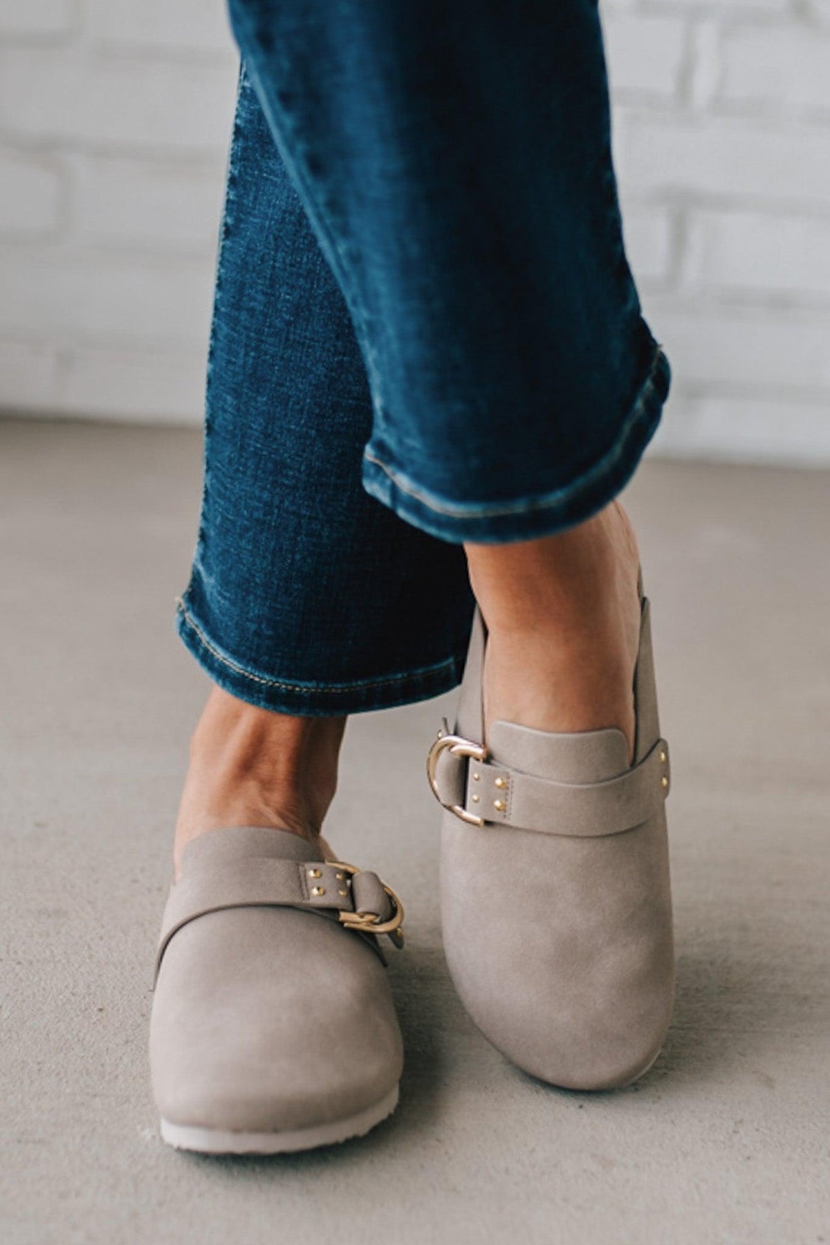 Cleo Slip On Buckled Slides