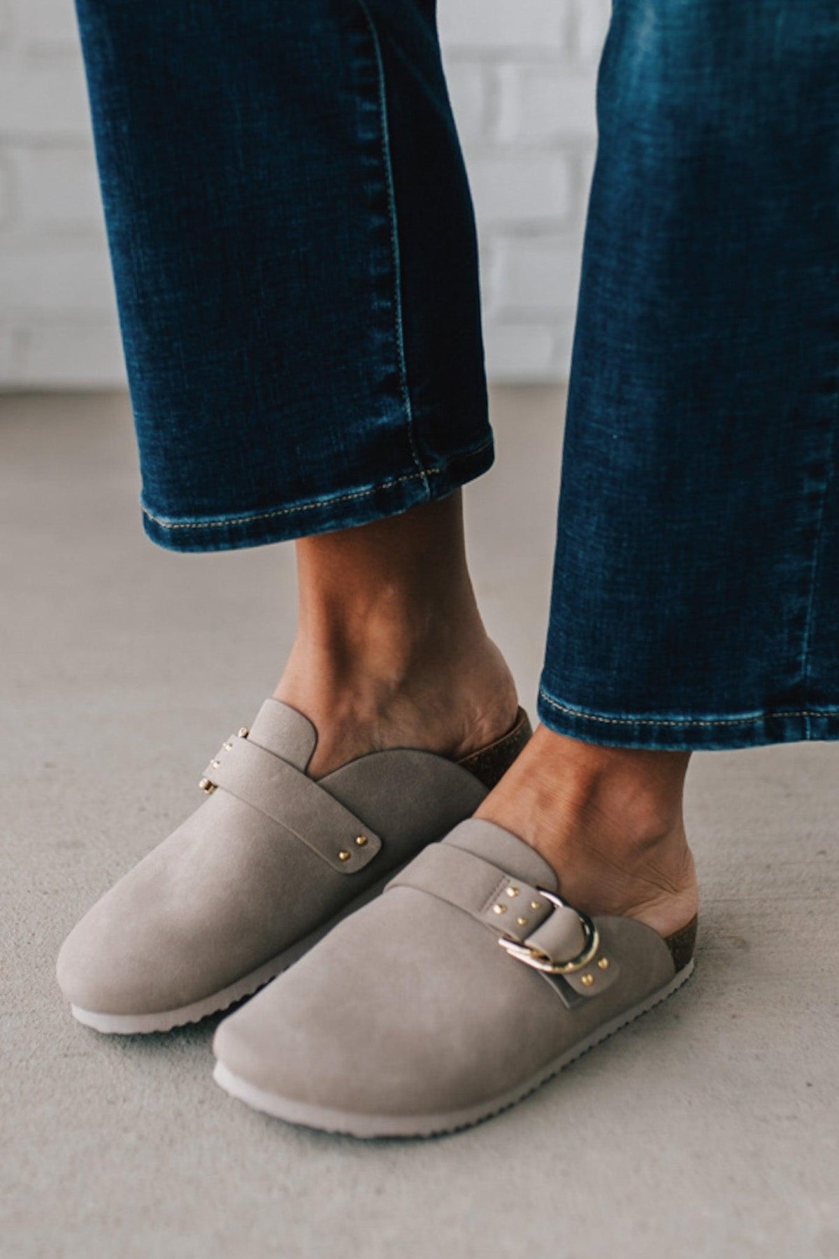 Cleo Slip On Buckled Slides