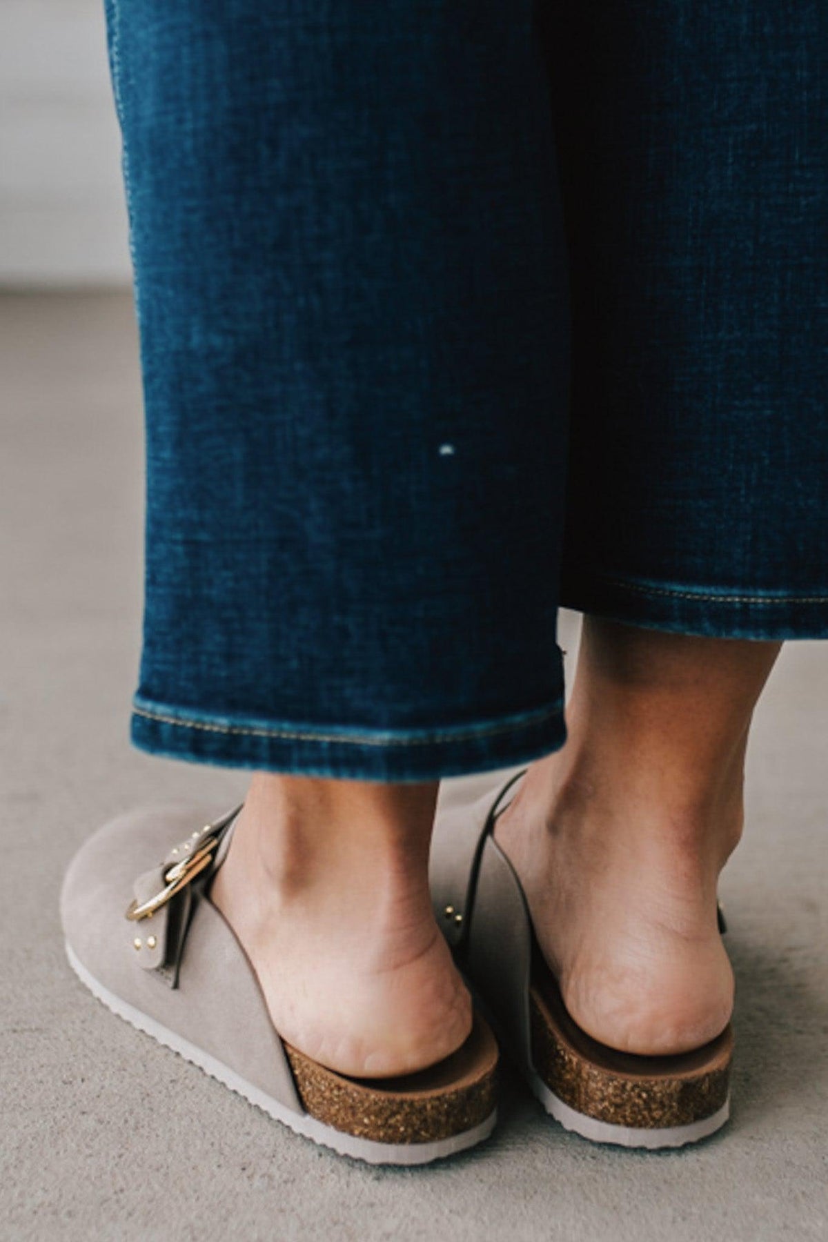 Cleo Slip On Buckled Slides