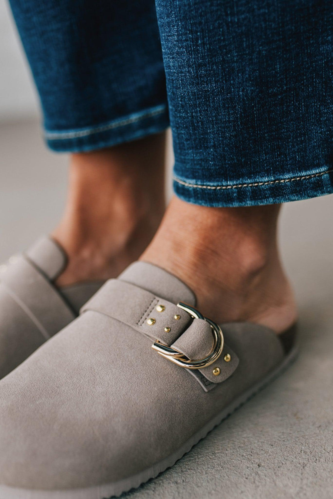 Cleo Slip On Buckled Slides