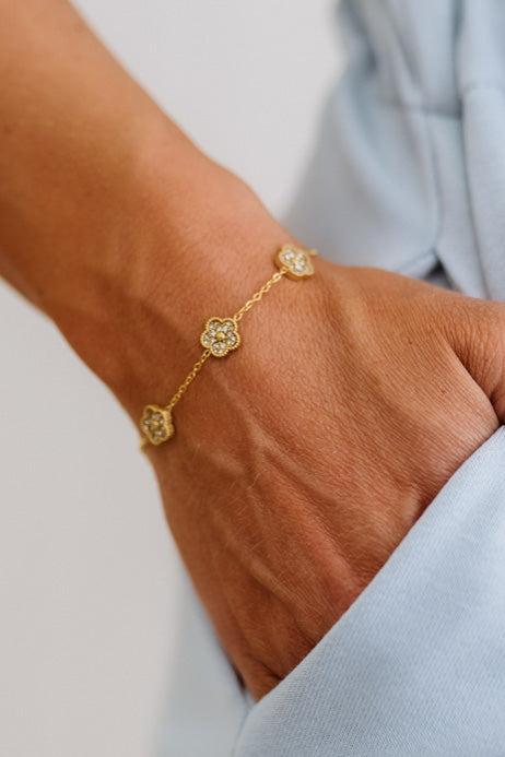 Flower Charm Bracelet