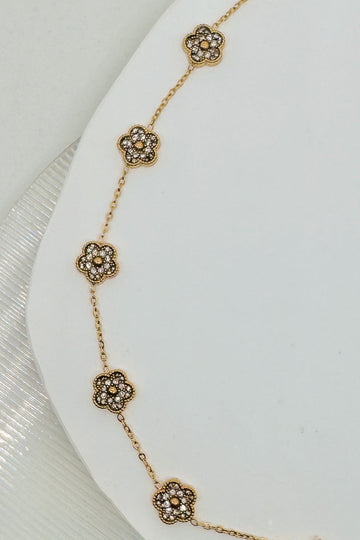 Flower Charm Bracelet