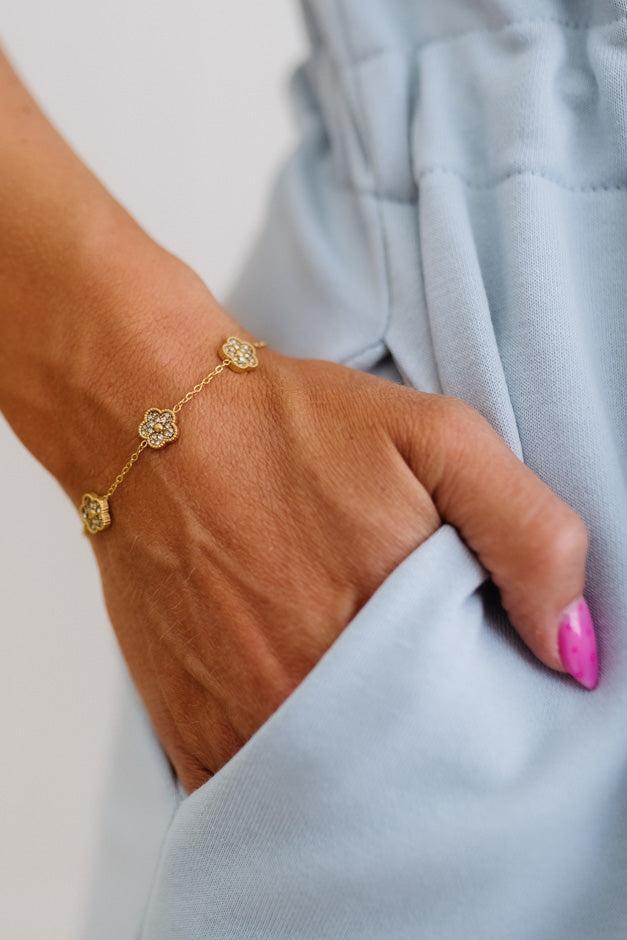Flower Charm Bracelet