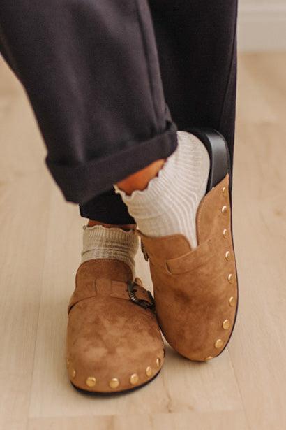 Codi Studded Suede Clogs