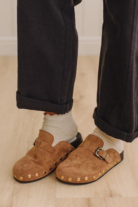 Codi Studded Suede Clogs