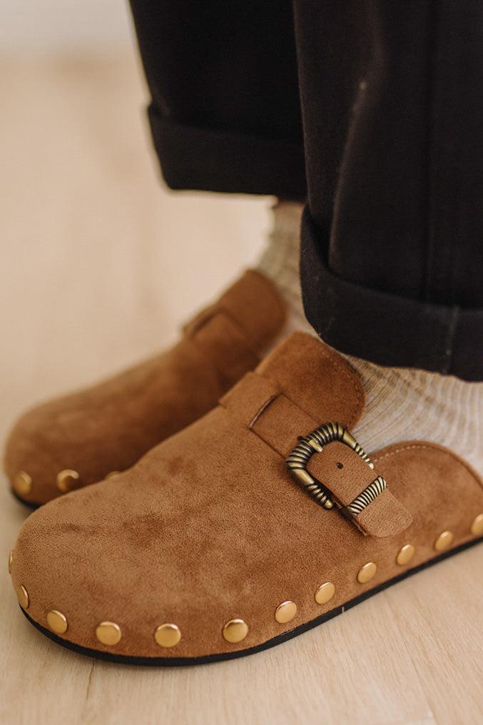 Codi Studded Suede Clogs