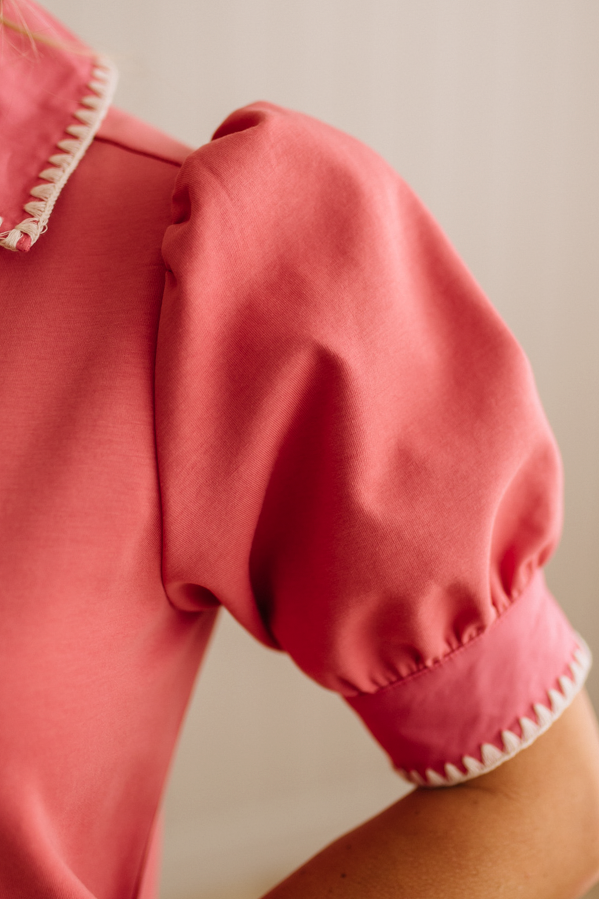 Crochet Trim Shift Dress
