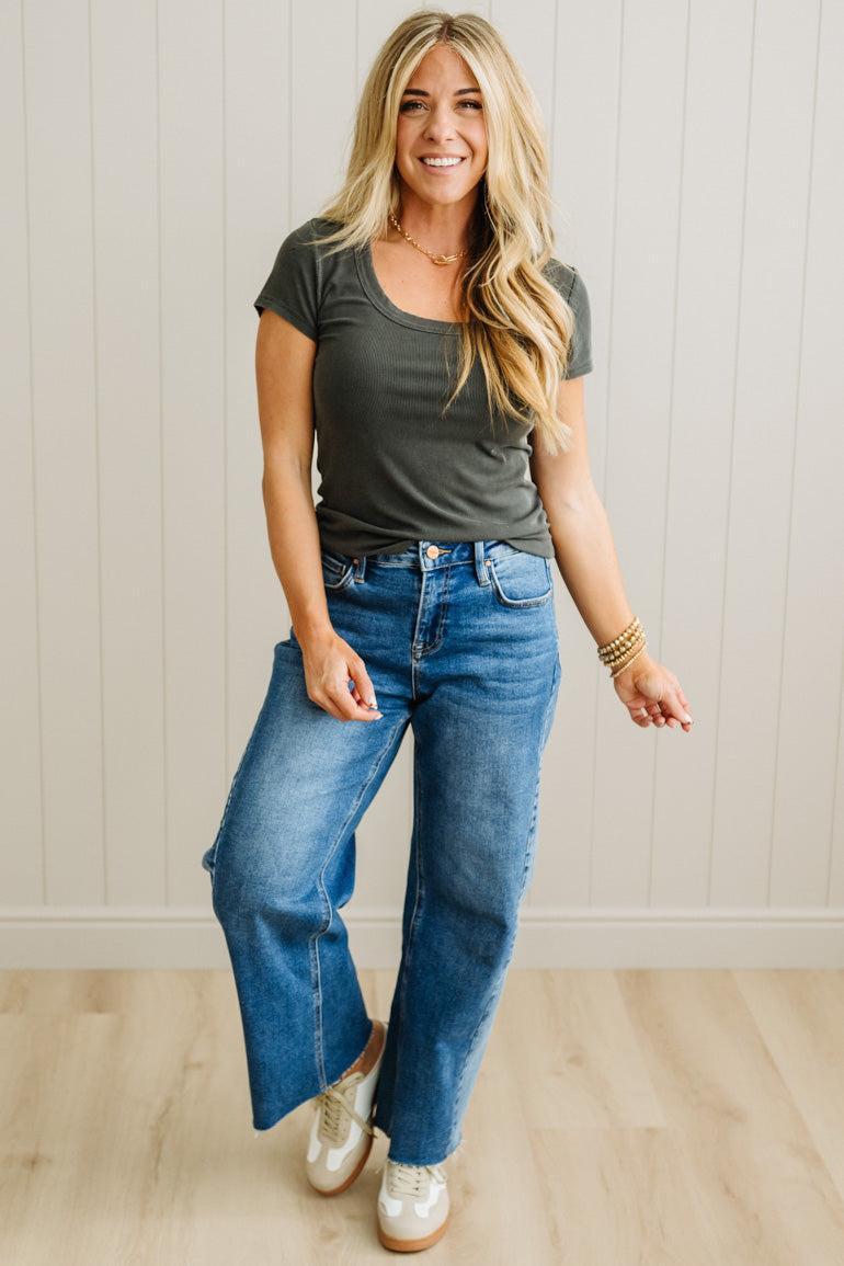Dani Scoop Neck Baby Tee