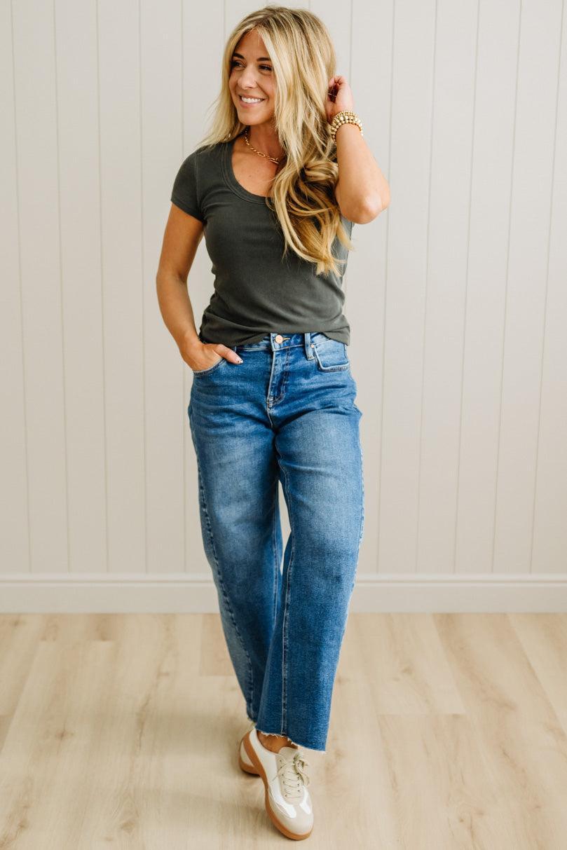 Dani Scoop Neck Baby Tee