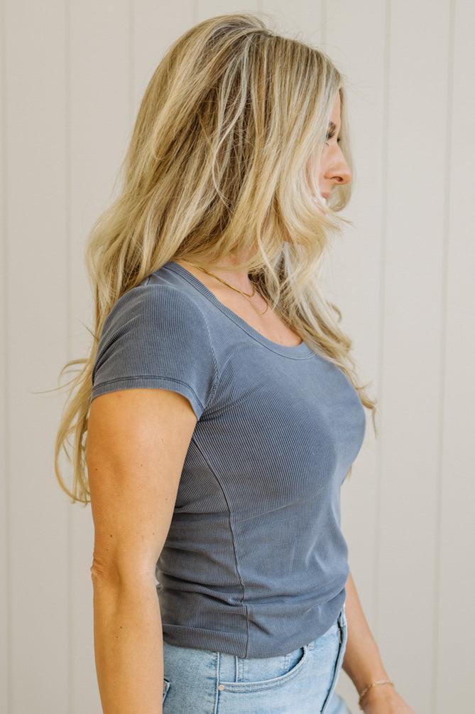 Dani Scoop Neck Baby Tee