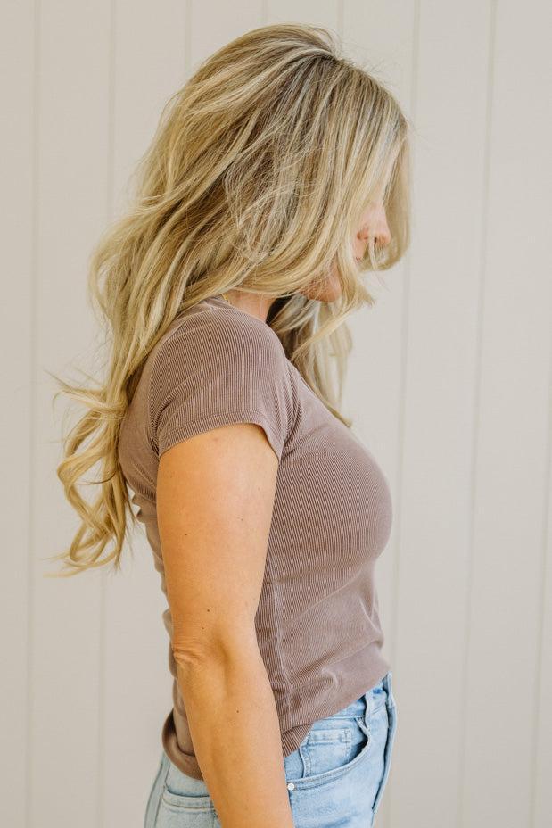 Dani Scoop Neck Baby Tee
