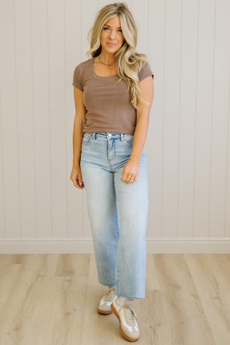Dani Scoop Neck Baby Tee