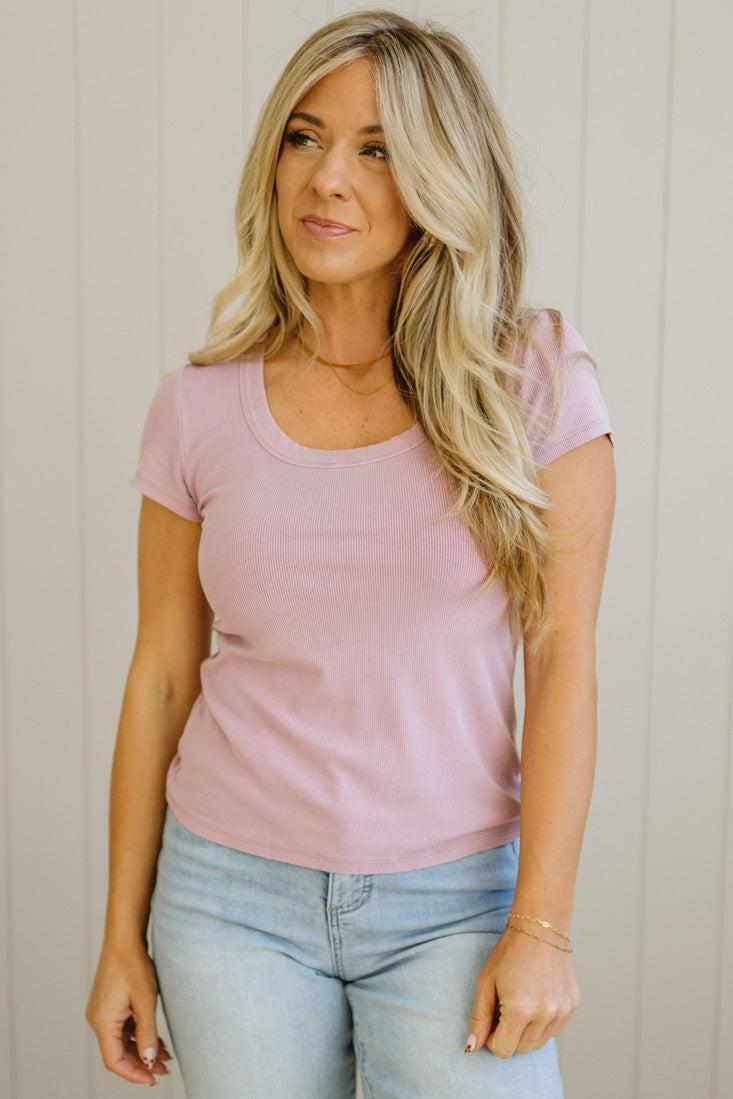Dani Scoop Neck Baby Tee