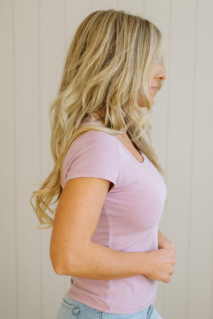 Dani Scoop Neck Baby Tee