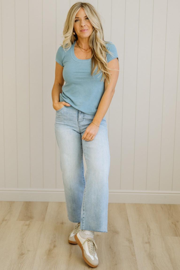 Dani Scoop Neck Baby Tee