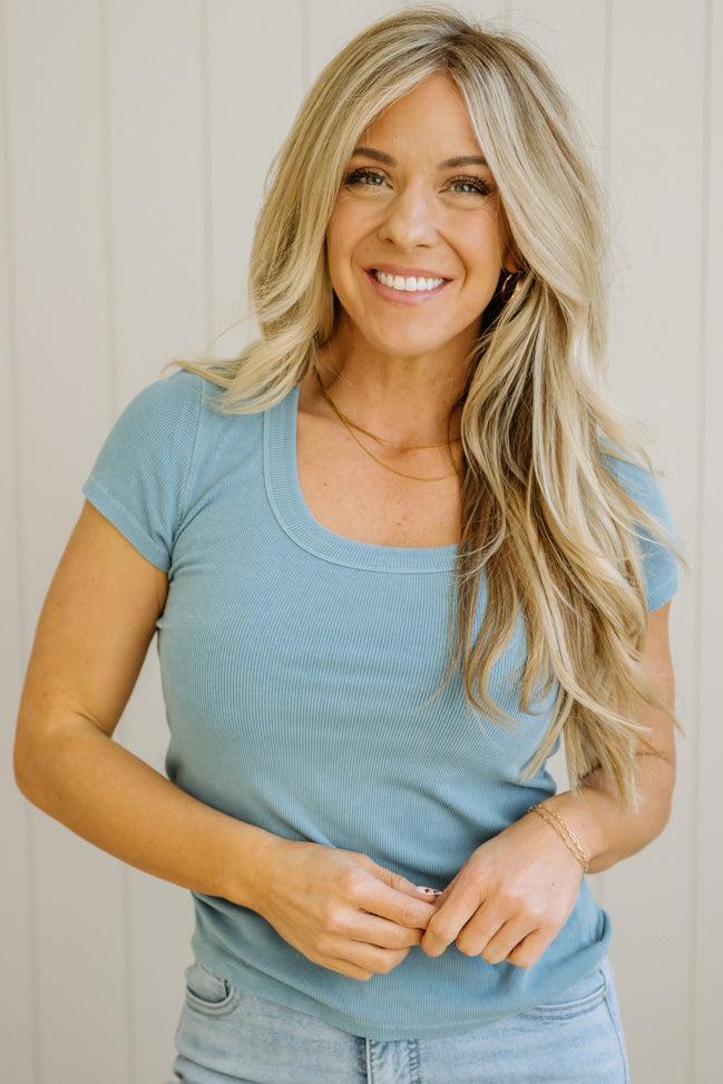 Dani Scoop Neck Baby Tee