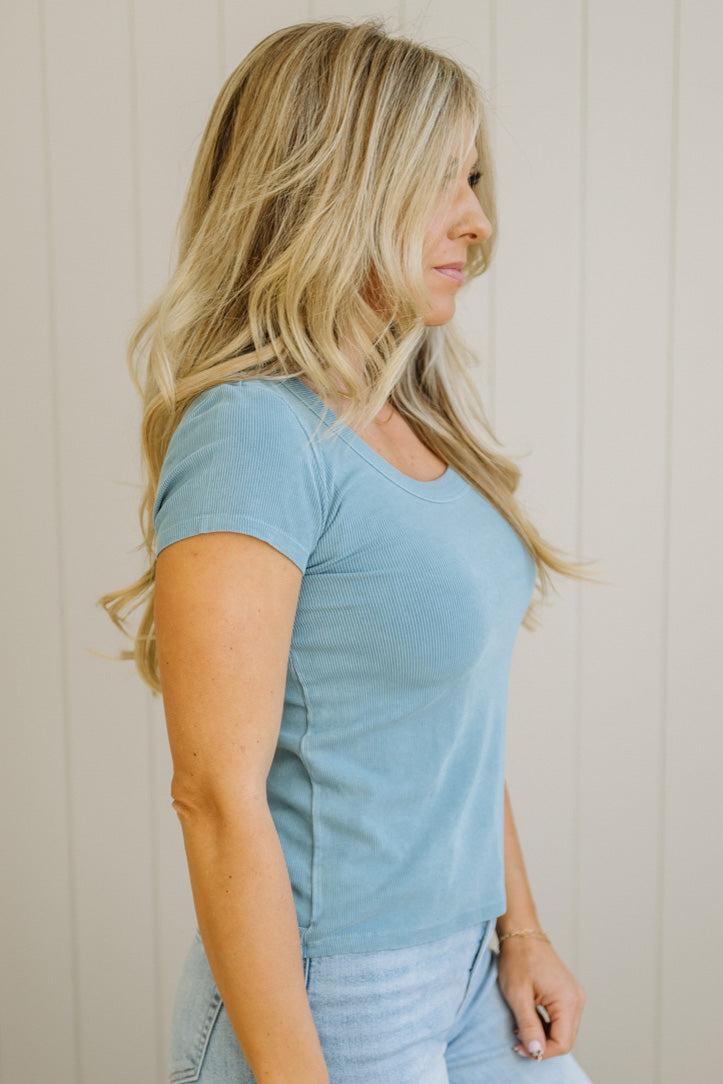 Dani Scoop Neck Baby Tee
