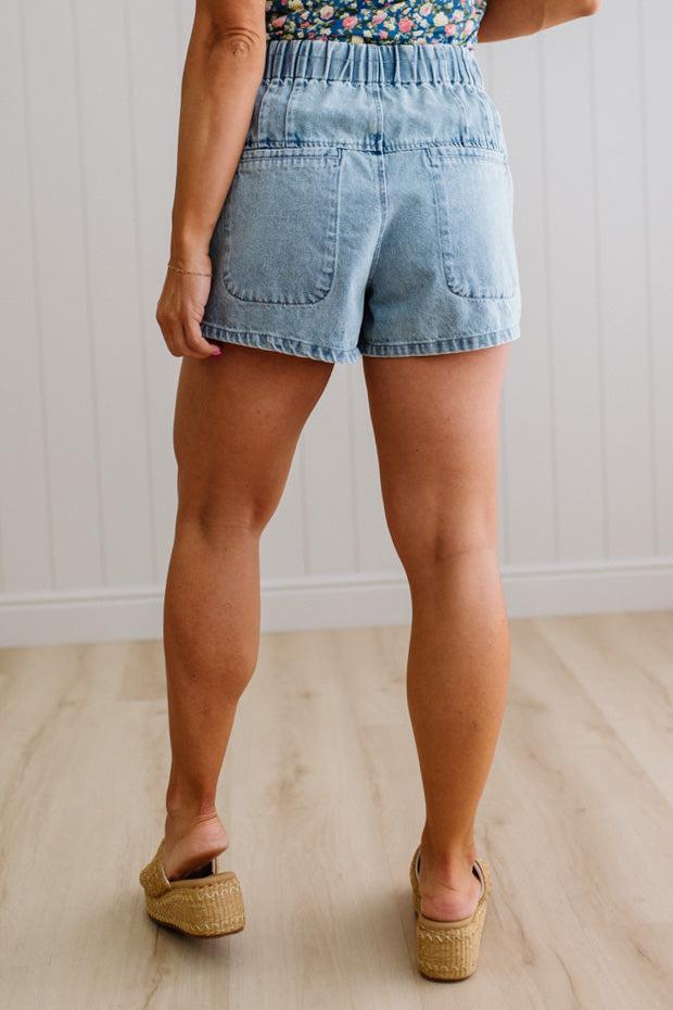 Danielle Tie Front Flared Shorts
