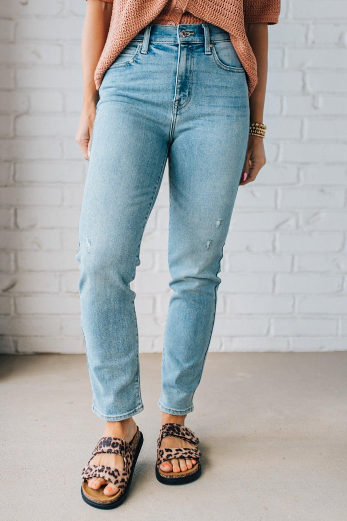Demi High Rise Slim Ankle Jeans - EUNINA