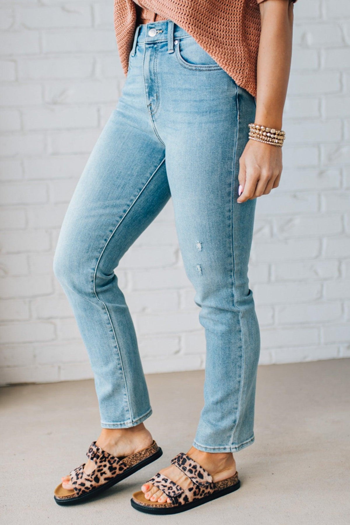 Demi High Rise Slim Ankle Jeans - EUNINA